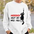 Black Cat Sayes Hey Cat Sayes Hey Sweatshirt Gifts for Him