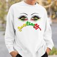 Bright Eyes Juneteenth African American Eye Black Flag V2 Sweatshirt Gifts for Him