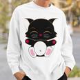 Cat Cut Cat Cat Lovers Black Cat Funny Cat Birthday Cat Gift Cat Danger Kitty Sweatshirt Gifts for Him