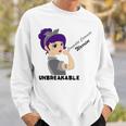 Congenital Cataracts Warrior Strong Women Grey Ribbon Congenital Cataracts Support Congenital Cataracts Awareness Sweatshirt Gifts for Him