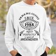 Drinking Coffee Since 1988 Aged Perfectly 34 Years Of Awesomenss Sweatshirt Gifts for Him