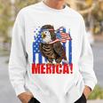 Eagle American Flag Usa Flag Mullet Eagle 4Th Of July Merica Sweatshirt Gifts for Him