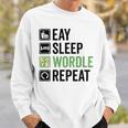 Eat Eat Sleep Wordle Repeat Wordle Lover Wordle Addict Sweatshirt Gifts for Him