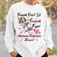 Friends Dont Let Friends Fight Arteriovenous Malformation Alone Unicorn Burgundy Ribbon Arteriovenous Malformation Support Arteriovenous Malformation Awareness Sweatshirt Gifts for Him