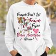 Friends Dont Let Friends Fight Brain Aneurysm Alone Unicorn Burgundy Ribbon Brain Aneurysm Bpd Brain Aneurysm Sweatshirt Gifts for Him