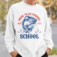 Funny Born To Go Fishing Bass Fish Fisherman Boys Kids Sweatshirt Gifts for Him