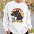 Funny Cat Dad Fathers Day Sweatshirt Gifts for Him