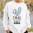 Funny Cute Pastel Blue Bunny Im All Ears Rabbit Happy Easter Day Gift For Girls Women Mom Mommy Family Birthday Holiday Christmas Sweatshirt Gifts for Him