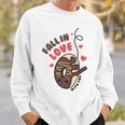 Funny Donut Fall In Love Sweatshirt Gifts for Him