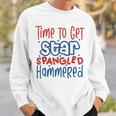 Funny Drunk 4Th Of July Time To Get Star Spangled Hammered Sweatshirt Gifts for Him