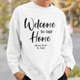 Funny Housewarming Home Accessories Welcome Please Leave By 9 Pm Sleeveless Top 435 Trending Shirt Sweatshirt Gifts for Him