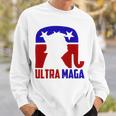 Funny Ultra Maga Gift For Americans Trump Biden Lover Sweatshirt Gifts for Him