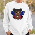 Haiti Haitian Love Flag Princess Girl Kid Wings Butterfly Sweatshirt Gifts for Him