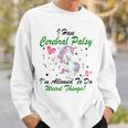 I Have Cerebral Palsy Im Allowed To Do Weird Things Unicorn Green Ribbon Cerebral Palsy Cerebral Palsy Awareness Sweatshirt Gifts for Him