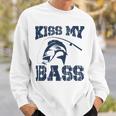 Love Fishing Kiss My Bass Sweatshirt Gifts for Him