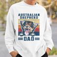 Mens Australian Shepherd Dad Father Retro Australian Shepherd Sweatshirt Gifts for Him