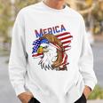 Merica Eagle American Flag Mullet Hair Redneck Hillbilly Sweatshirt Gifts for Him
