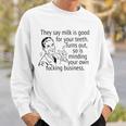 Mind Your Own Fucking Business Funny Sarcastic Adult Humor Sweatshirt Gifts for Him