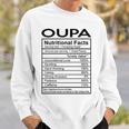Oupa Grandpa Gift Oupa Nutritional Facts Sweatshirt Gifts for Him