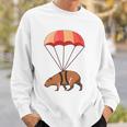 Parachuting Capybara For Capybara Lovers Sweatshirt Gifts for Him