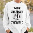 Popz Grandpa Gift Popz And Grandson A Bond That Cant Be Broken Sweatshirt Gifts for Him