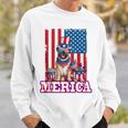 Pug Dad Mom 4Th Of July American Flag Merica Dog Sweatshirt Gifts for Him