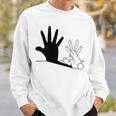 Rabbit Hand Shadow Sweatshirt Gifts for Him