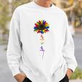 Rainbow Sunflower Love Is Love Lgbt Gay Lesbian Pride Sweatshirt Gifts for Him