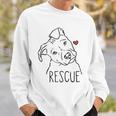 Rescue Dog Pitbull Rescue Mom Adopt Dont Shop Pittie Raglan Baseball Tee Sweatshirt Gifts for Him