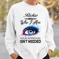 Rickie Name Gift Rickie I Am Who I Am Sweatshirt Gifts for Him