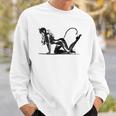 Sexy Catsuit Latex Black Cat Costume Cosplay Pin Up Girl Sweatshirt Gifts for Him