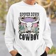 Simmer Down Cowboy Western Style Gift Sweatshirt Gifts for Him