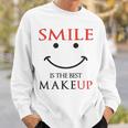 Smile Is The Best Makeup Sweatshirt Gifts for Him