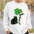 St Patricks Day Black Cat My Lucky Charm Sweatshirt Gifts for Him