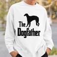 The Dogfather - Funny Dog Gift Funny Borzoi Sweatshirt Gifts for Him