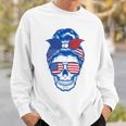 Ultra Maga Red White Blue Skull Sweatshirt Gifts for Him