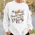 Womens My Favorite Chemical Engineer Calls Me Mom Proud Mother Sweatshirt Gifts for Him