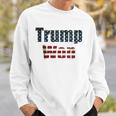 Womens Trump Won Fourth Of July Flag 2024 V-Neck Sweatshirt Gifts for Him