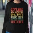27 Year Wedding Anniversary Gifts For Her Him Couple V2 Sweatshirt Gifts for Her