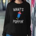 4Th Of July Summer Whats Poppin Funny Firework Sweatshirt Gifts for Her