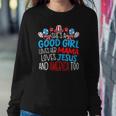 A Good Girl Who Loves America 4Th Of July Usa Patriotic Sweatshirt Gifts for Her