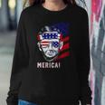 Abraham Lincoln 4Th Of July Merica Men Women American Flag Sweatshirt Gifts for Her