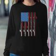 American Flag Fishing Patriotic FishermanFishing Rods Flag Sweatshirt Gifts for Her