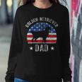 American Flag Golden Retriever Dad 4Th Of July Fathers Day Zip Sweatshirt Gifts for Her