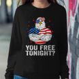 Are You Free Tonight 4Th Of July Independence Day Bald Eagle Sweatshirt Gifts for Her