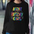 Aunt Of The Birthday Girl Matching Family Tie Dye Sweatshirt Gifts for Her