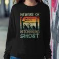 Beware Of The Hitchhiking Ghost Halloween Trick Or Treat Sweatshirt Gifts for Her