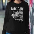 Bmx Dad Coach Sponsor Mechanic Driver On Back Classic Sweatshirt Gifts for Her