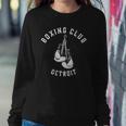 Boxing Club Detroit Distressed Gloves Sweatshirt Gifts for Her