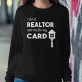 Business Card Realtor Real Estate S For Women Sweatshirt Gifts for Her